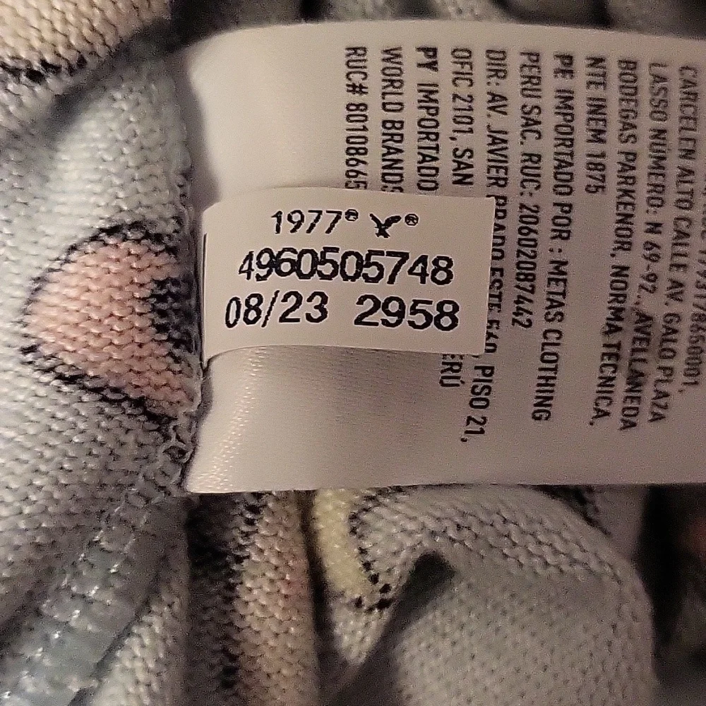 Women's Medium Holiday Lounge Crop Sweater Top Sleepwear By American Eagle - Picture 9 of 9